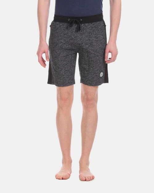 Heathered Shorts with Zipper Pockets