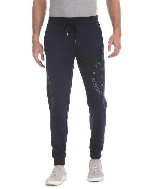 Joggers with Placement Brand Print