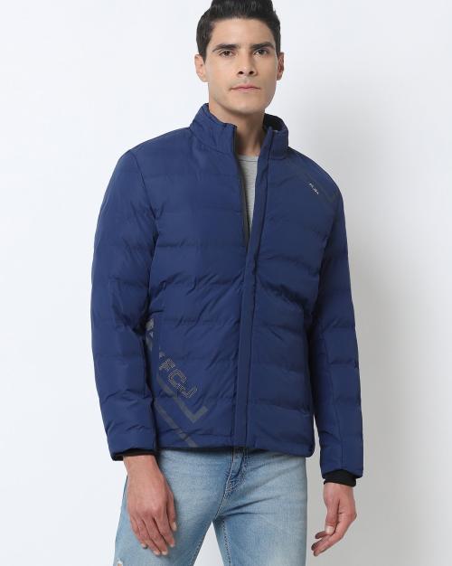 Zip-Front Puffer Jacket with Insert Pockets