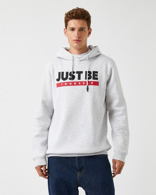 Typographic Print Hoodie