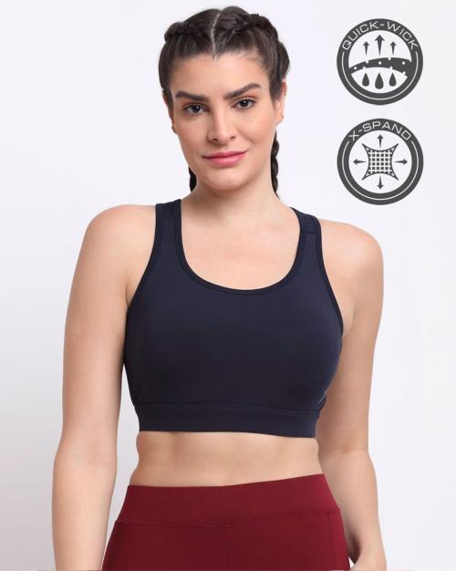 Placement Typographic Print Padded Sports Bra