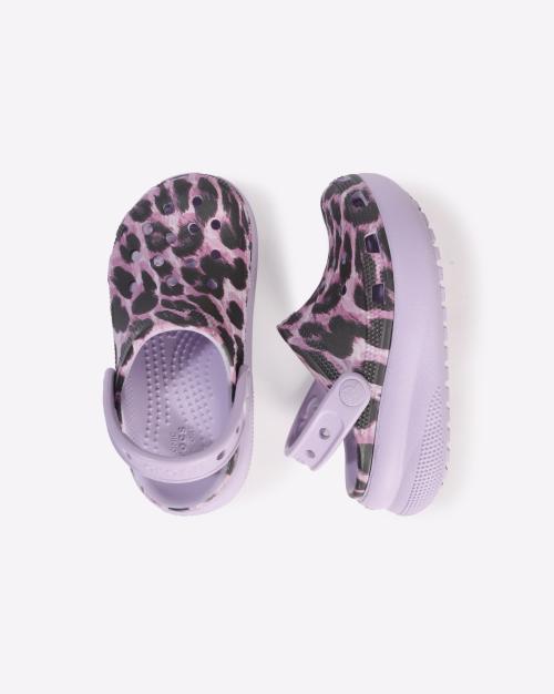 Animal Print Slingback Clogs