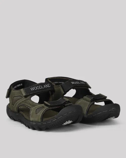 Men Double-Strap Sandals with Velcro Fastening