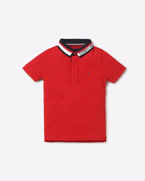Logo Embroidered Polo T-shirt