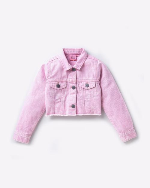 Girls Cropped Denim Jacket