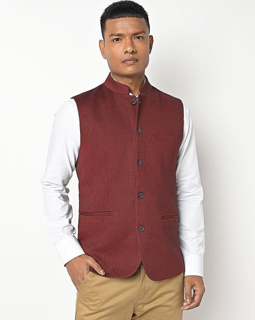Waistcoat with Welt Pockets