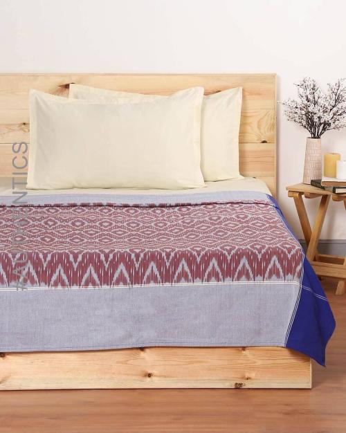 Buy Handloom Ikat Single Bed Cover Online at Best Prices in India