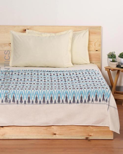 Buy Handloom Ikat Single Bed Cover Online at Best Prices in India