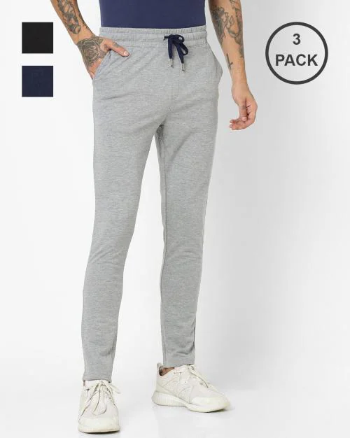 Buy Men Slim Fit Track Pants with Insert Pockets Online at Best Prices
