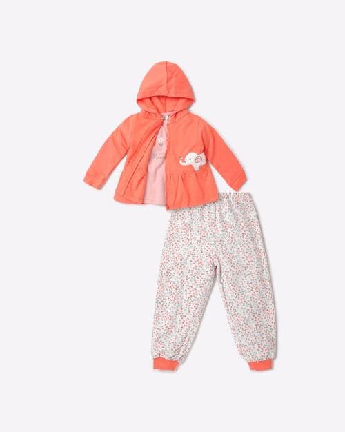 Hoodie with T-Shirt & Joggers Set