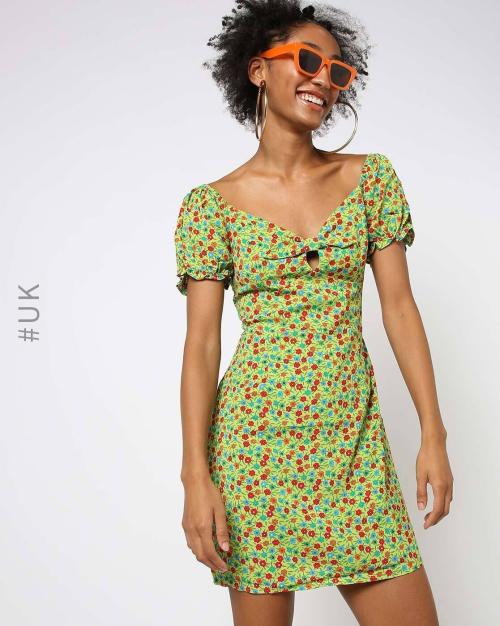 Floral Print Bodycon Dress