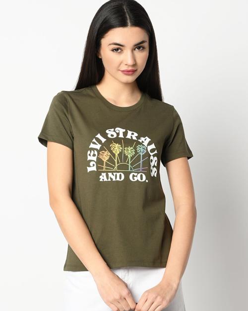 Graphic Print Crew-Neck T-shirt