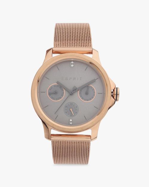 Women ES1L145M0095 Analogue Watch with Mesh Strap