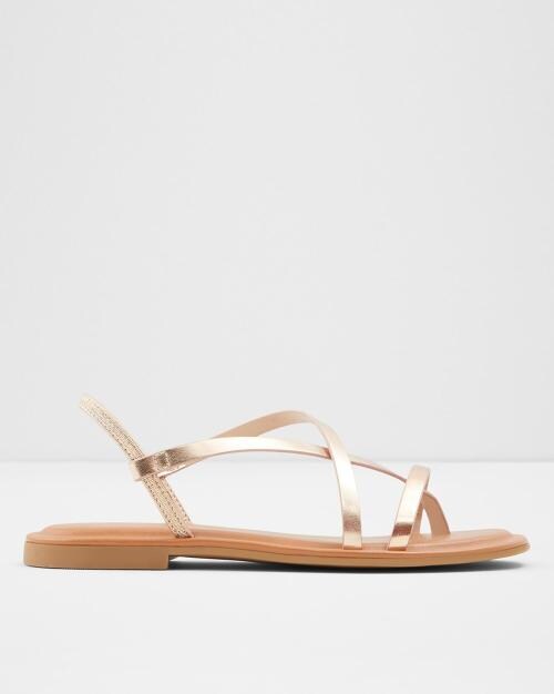 Slingback Toe-Ring Flat Sandals