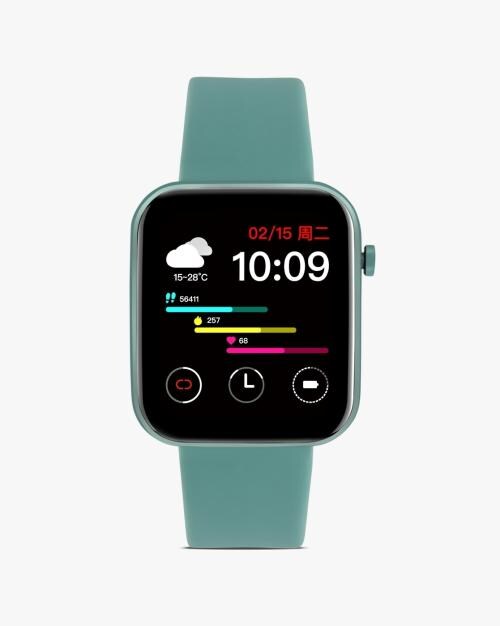 Buy DSM900025 169" IPS Display Smartwatch with Rubber Strap Online at