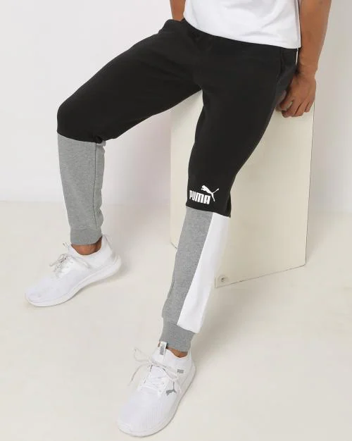 Men Ess+ Block Sportstyle Core Sweatpants