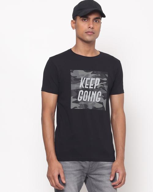 Shane Printed Slim Fit Crew-Neck T-shirt