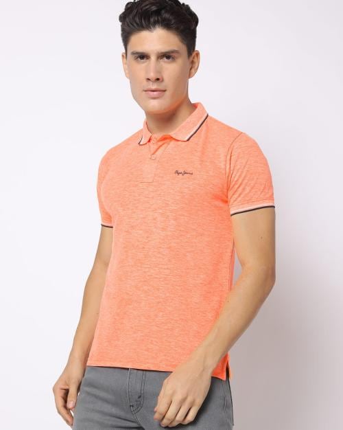 Buy Booster Heathered Stretch Polo Tshirt Online at Best Prices in