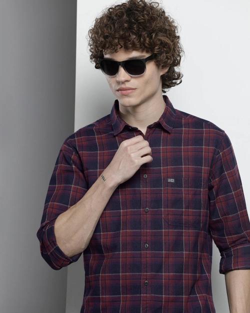 Checked Shirt with Patch Pocket