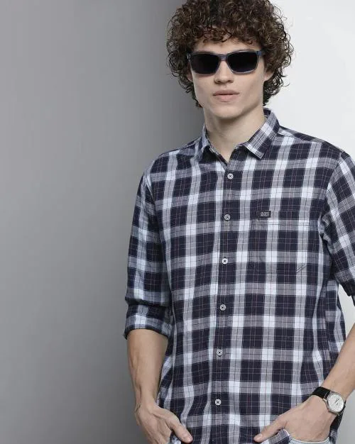 Checked Shirt with Patch Pocket