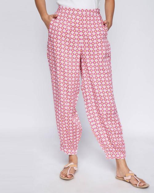 Printed Churidar Pants