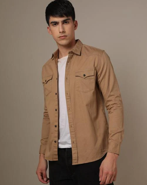 Shirt with Flap Pockets