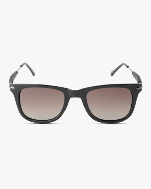 TS-2148-BLK-BRN Full-Rim UV-Protected Wayfarer Sunglasses