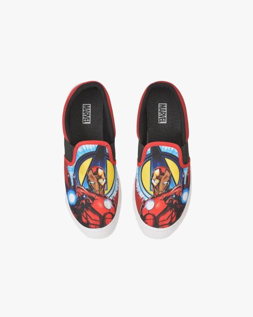 Marvel Avengers Print Slip-On Sneakers