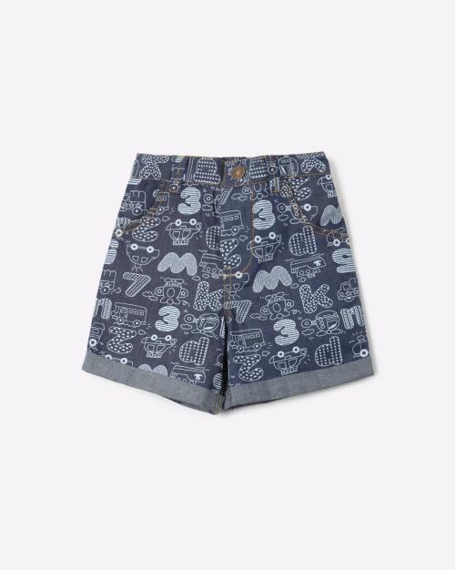 Typographic Print Shorts