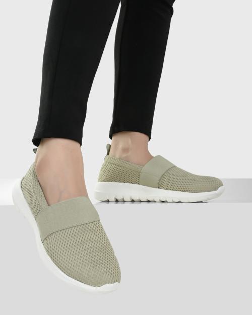 textured slip on shoes