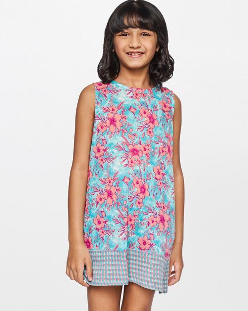 Floral Print A-line Dress