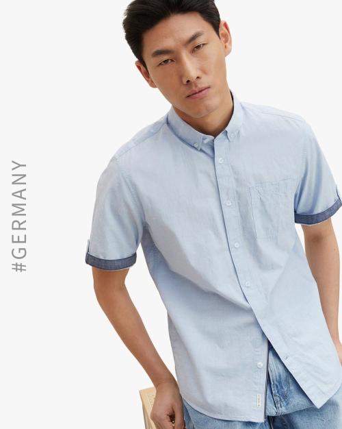 Self-Design Shirt with Patch Pocket