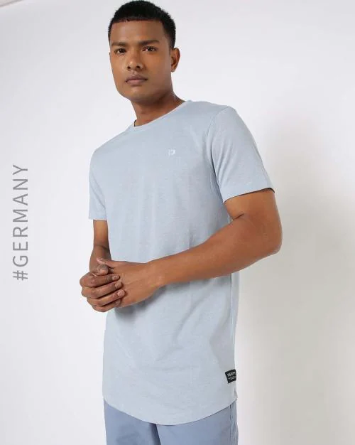 Heathered Crew-Neck T-shirt