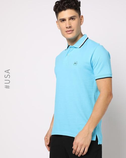 Logo Print Slim Fit Polo T-shirt