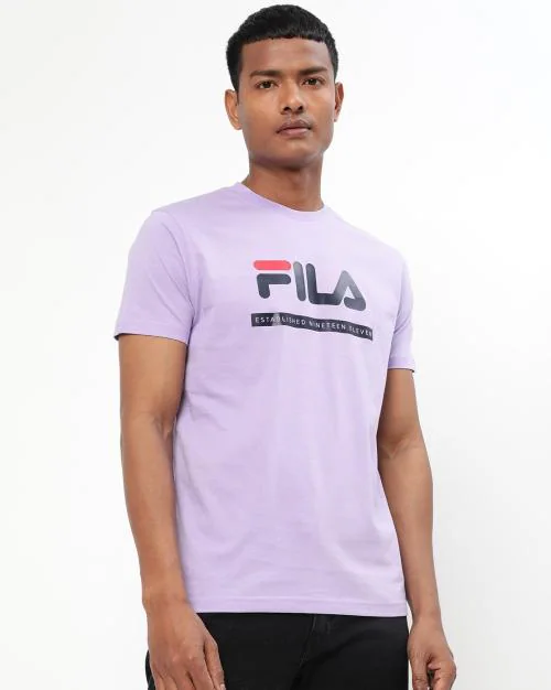 Acuri Logo Print Crew-Neck T-shirt