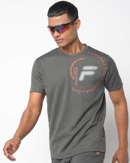 Bavel Logo Print Crew-Neck T-shirt