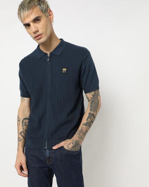 Flint Zip-Front Polo T-shirt