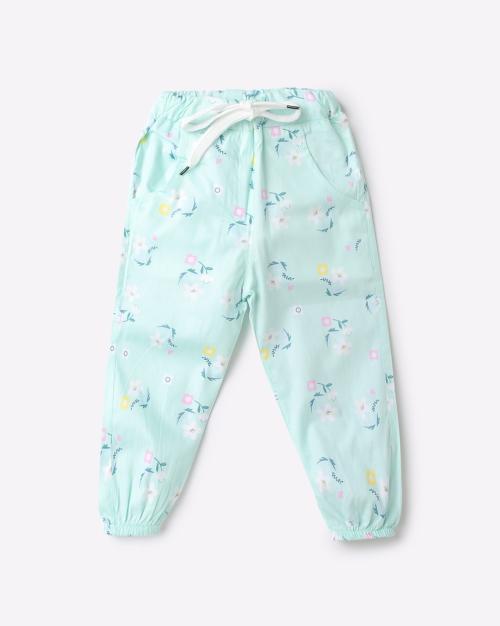 Floral Print Cuffed Joggers with Insert Pockets