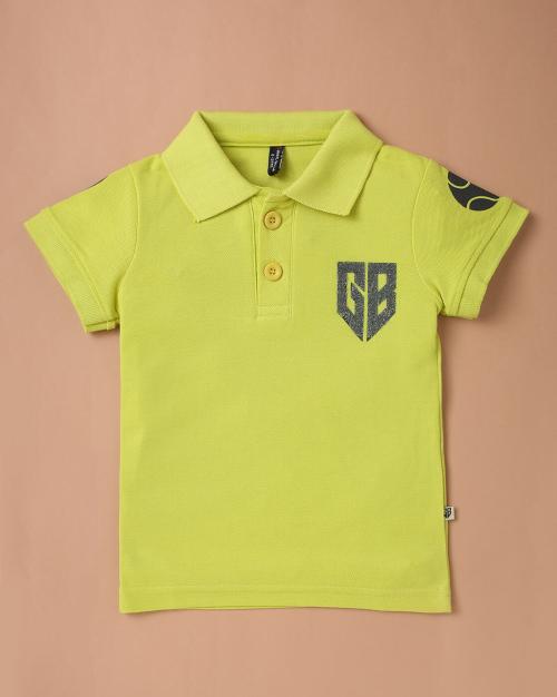 Placement Logo Applique Polo T-Shirt