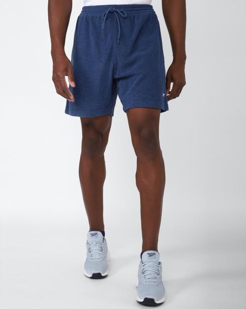 Men Heathered Regular Fit Knit Shorts