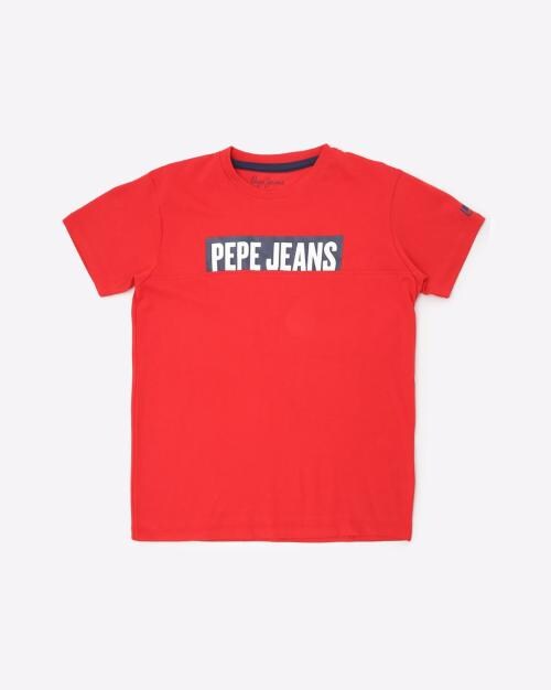 George Logo Print Crew-Neck T-shirt