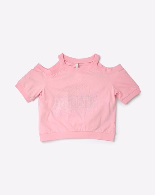 Brand Embellished Round-Neck T-shirt