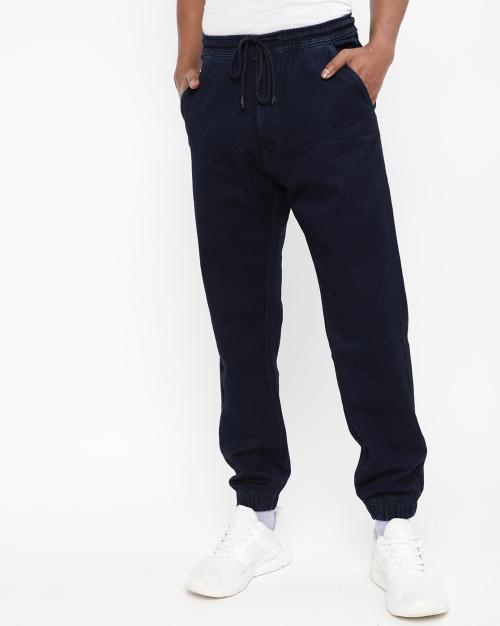Men Joggers with Drawstring Fastening