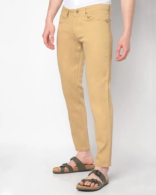 Slim Fit Flat-Front Chinos