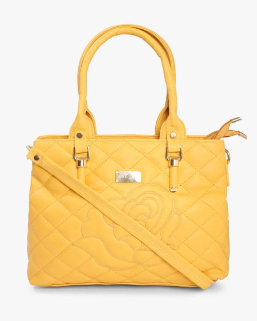 Quilted Tote Bag with Detachable Strap