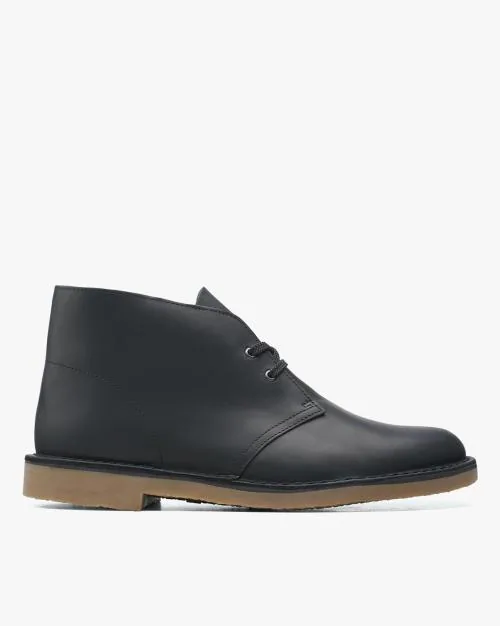 Leather Lace-Up Chukka Boots