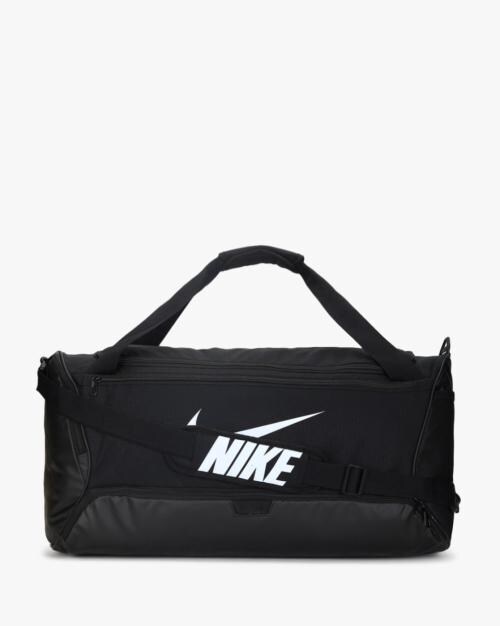 Logo Print Duffle Bag with Detachable Strap