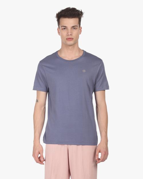Men Regular Fit Round-Neck T-Shirt