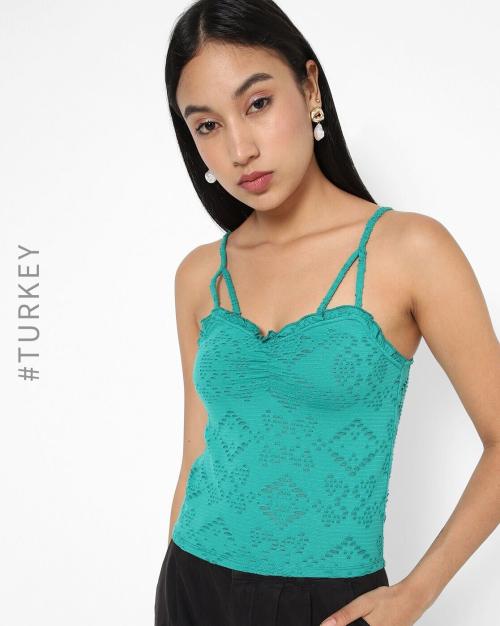 Lace Slim Fit Top JioMart