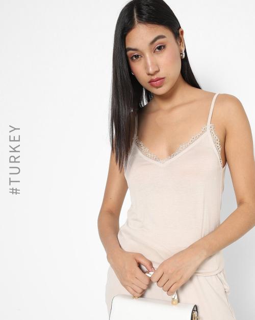 Strappy V-neck Cami Top